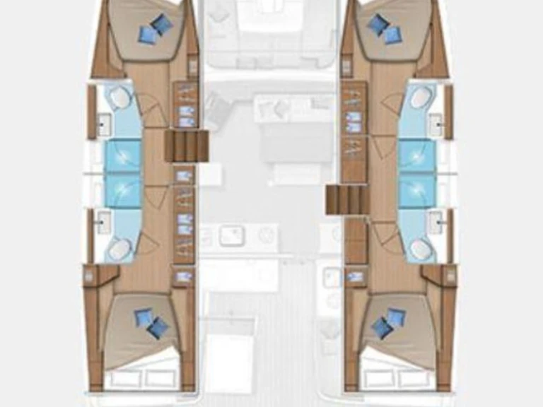 Lagoon Lagoon 46 charter bareboat or skippered in  Gouvia