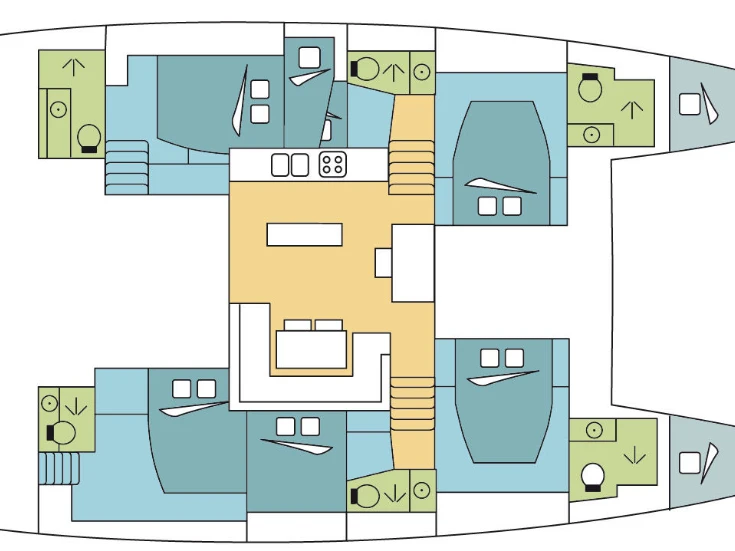 Hire Catamaran with or without skipper Lagoon Lefkáda