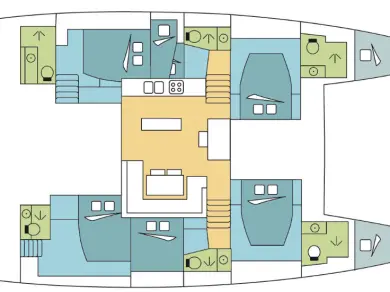 Hire Catamaran with or without skipper Lagoon Lefkáda