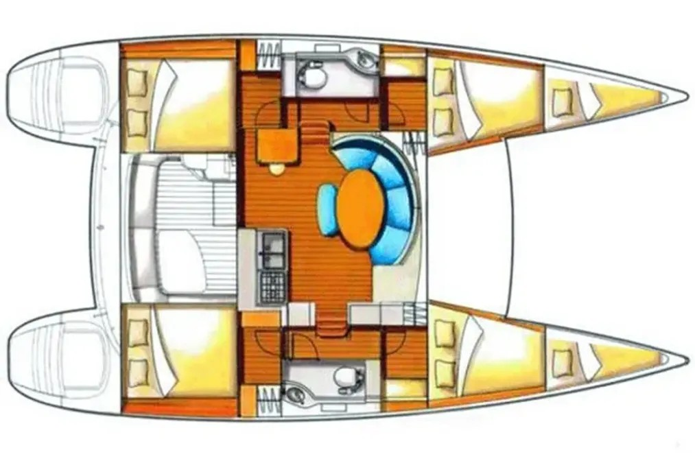 Hire Catamaran Lagoon with a boat licence