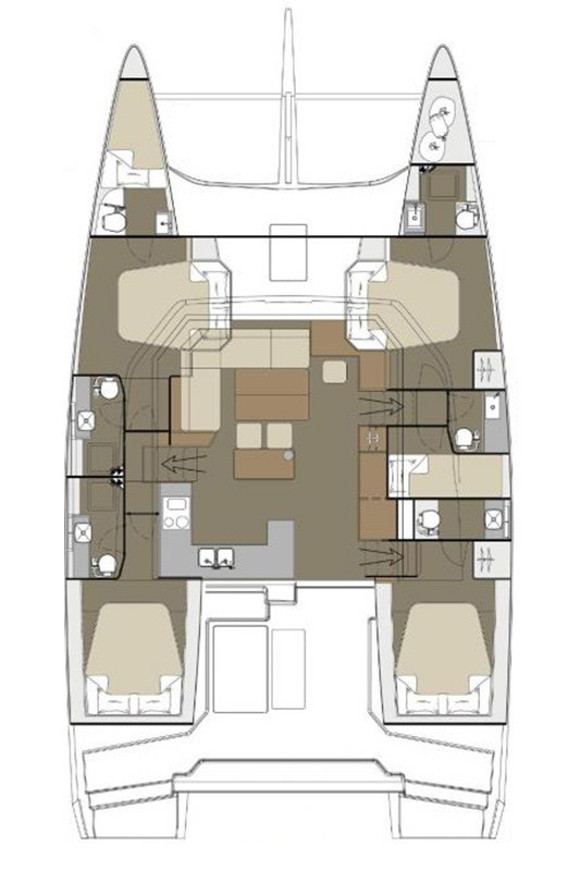 Hire Catamaran with or without skipper Dufour Primošten