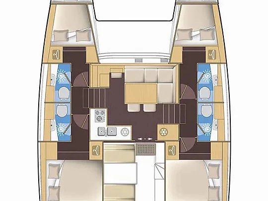 Hire Catamaran Lagoon with a boat licence