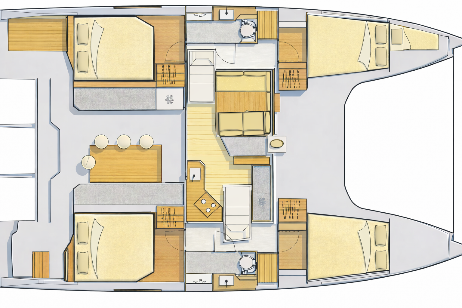Nautitech Nautitech 40 charter bareboat or skippered in  Punat