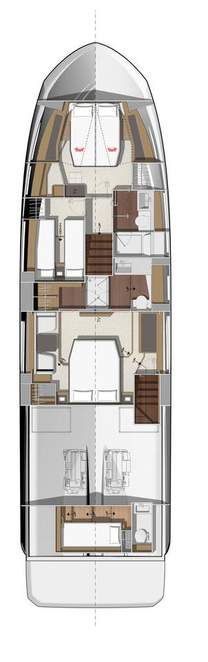 Charter a Jeanneau Prestige 520 Flybridge - 3 + 1 cab. in Split on Samboat