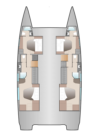 Hire Catamaran with or without skipper Fountaine Pajot Seget Donji