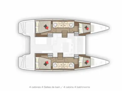 Catamaran hire in Komolac - Lagoon Lagoon 40