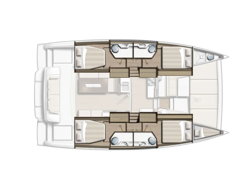 Catamaran hire in Pálairos - Bali Bali 4.2