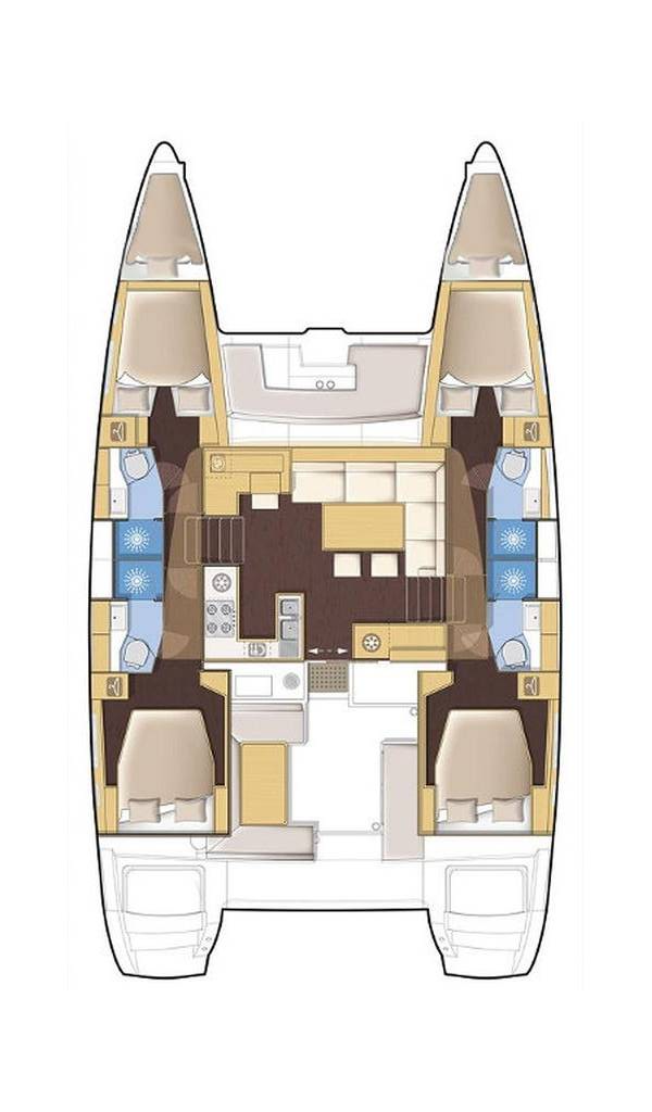 Hire Catamaran Lagoon with a boat licence