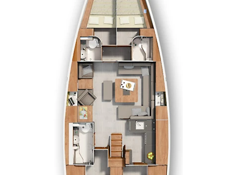 Sailboat hire in Seget Donji - Hanse Hanse 455