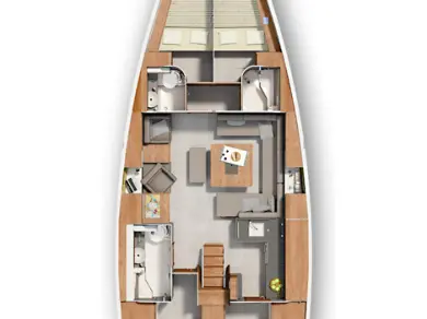 Sailboat hire in Seget Donji - Hanse Hanse 455