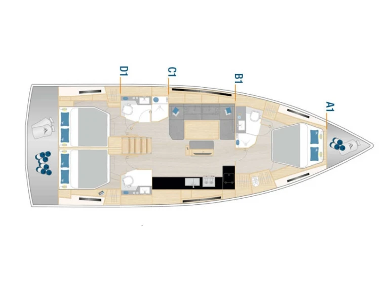 Yacht charter Šibenik - Hanse Hanse 460 on SamBoat