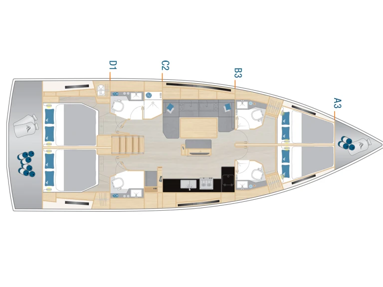 Hire a Hanse Hanse 460 Seget Donji