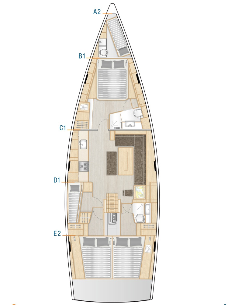 Hire a Hanse Hanse 508 Seget Donji