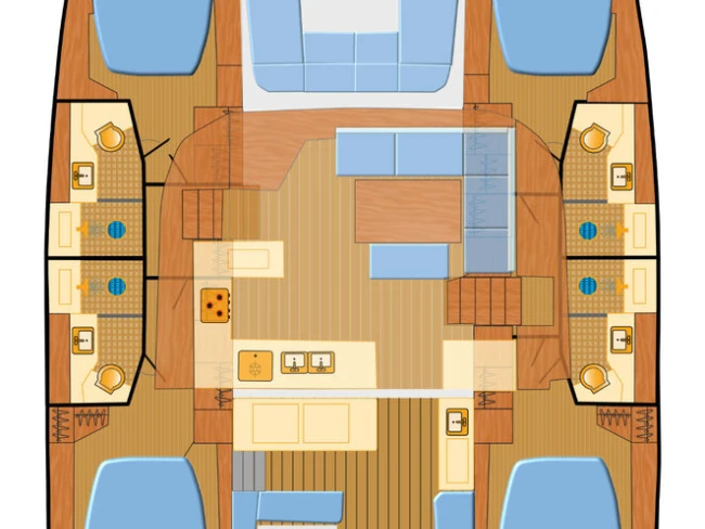 Hire Catamaran Lagoon with a boat licence