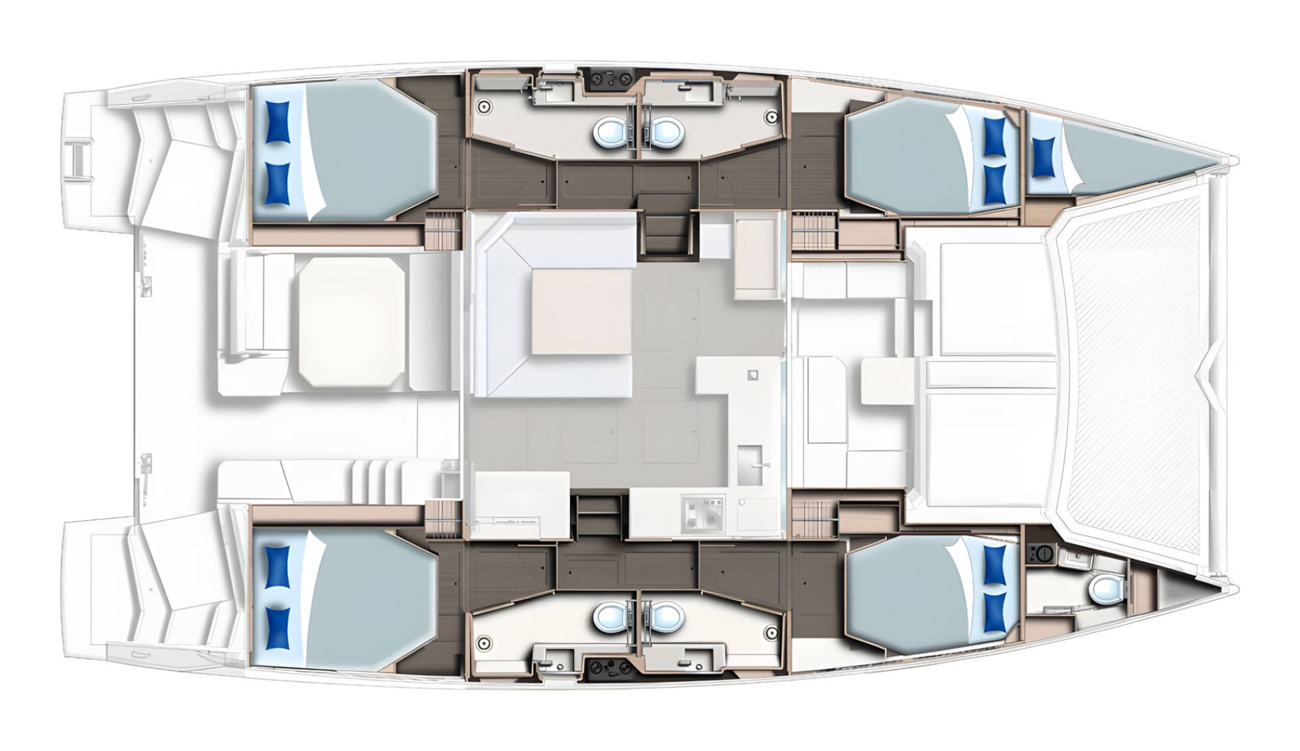 Leopard Catamarans / Robertson & Caine Leopard 45 charter bareboat or skippered in  Can Pastilla