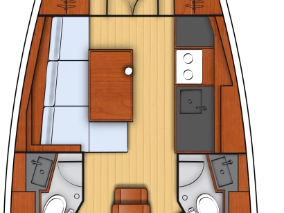 Hire Sailboat Bénéteau with a boat licence