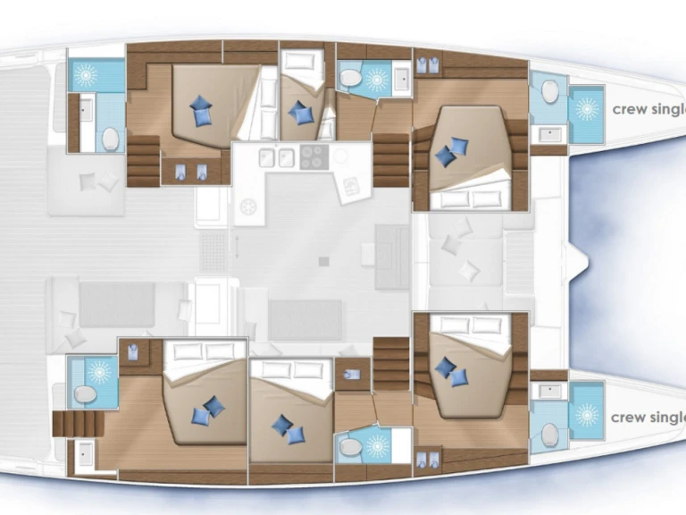 Yacht charter Alimos - Lagoon Lagoon 52 on SamBoat