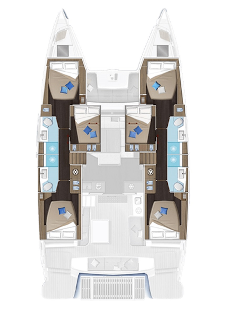 Hire Catamaran Lagoon with a boat licence