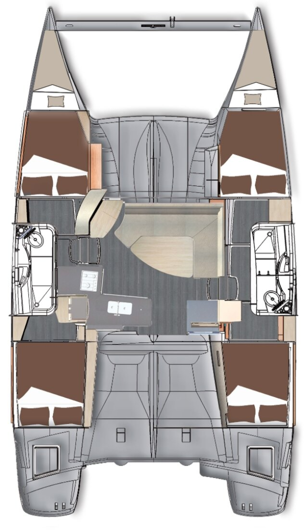 Hire Catamaran with or without skipper Fountaine Pajot Kaş