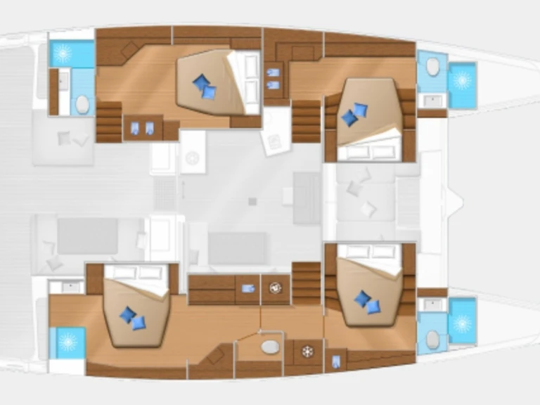 Hire Catamaran Lagoon with a boat licence