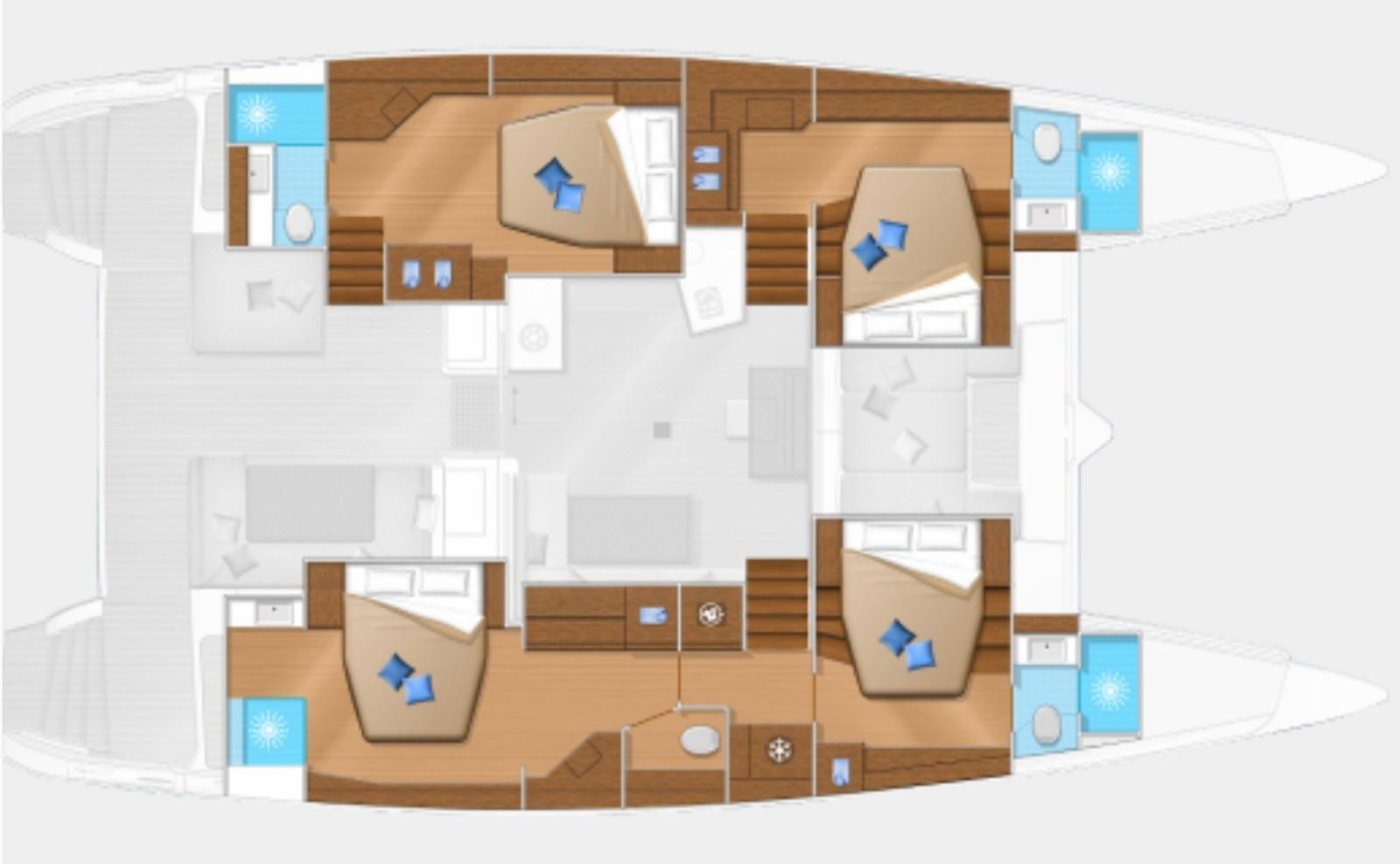 Hire Catamaran Lagoon with a boat licence