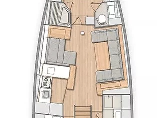 Bénéteau Oceanis 54 charter bareboat or skippered in  Seget Donji