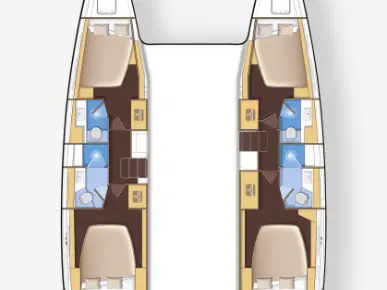 Lagoon Lagoon 42 charter bareboat or skippered in  Göcek