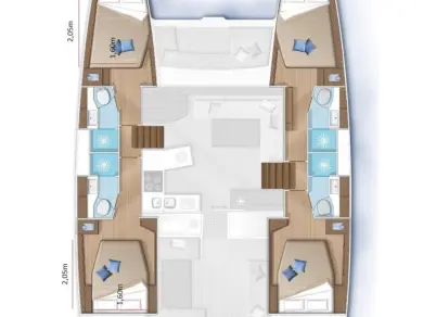 Lagoon Lagoon 450 F charter bareboat or skippered in  Pirovac