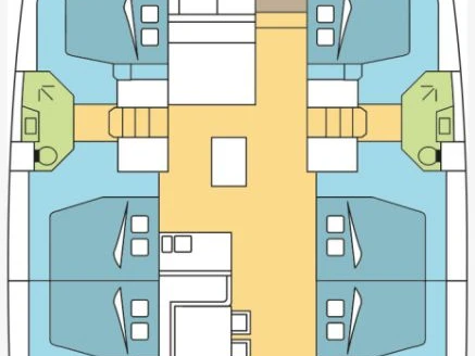 Catamaran hire in Raiatea Island - Bali Bali 5.4