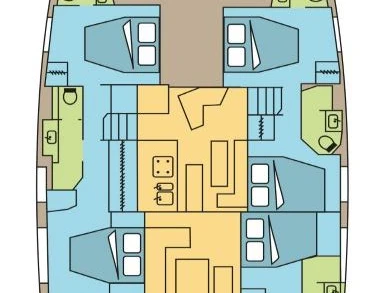 Hire Catamaran Fountaine Pajot with a boat licence