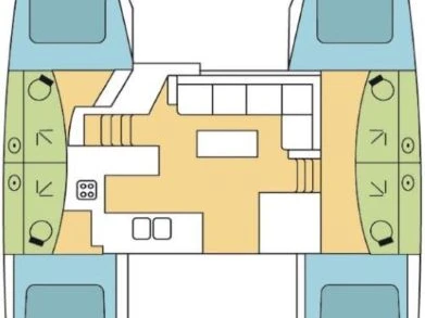 Hire Catamaran Fountaine Pajot with a boat licence