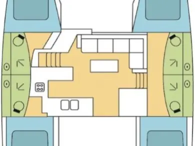 Hire Catamaran Fountaine Pajot with a boat licence