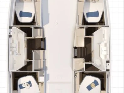 Fountaine Pajot Fountaine Pajot FP 41 Quatuor 2 charter bareboat or skippered in  Saint-Mandrier-sur-Mer