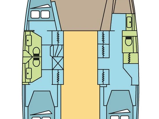 Hire Catamaran Fountaine Pajot with a boat licence