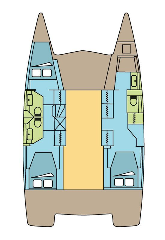 Hire Catamaran Fountaine Pajot with a boat licence