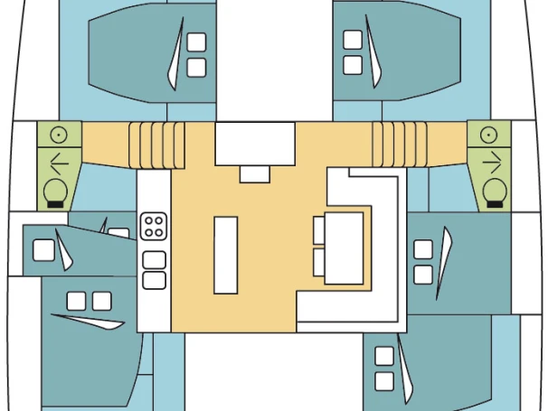 Yacht hire Olbia cheap Lagoon 52 F