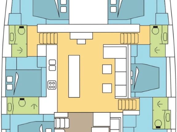 Hire Catamaran Lagoon with a boat licence