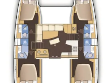 Lagoon Lagoon 42 charter bareboat or skippered in  Biograd na Moru