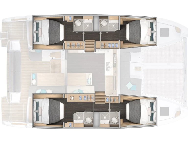 Lagoon Lagoon 43 charter bareboat or skippered in  Kaštela