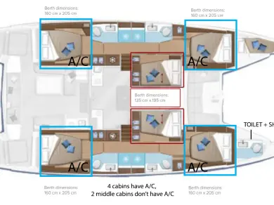 Hire Catamaran with or without skipper Lagoon Kaštela