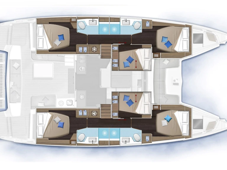 Hire Catamaran Lagoon with a boat licence