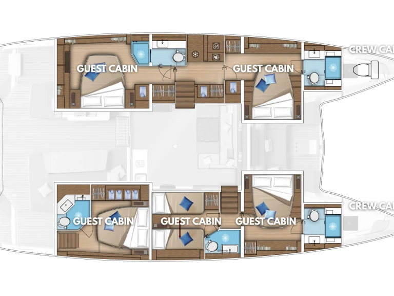 Catamaran hire in Kaštela - Lagoon Lagoon 55