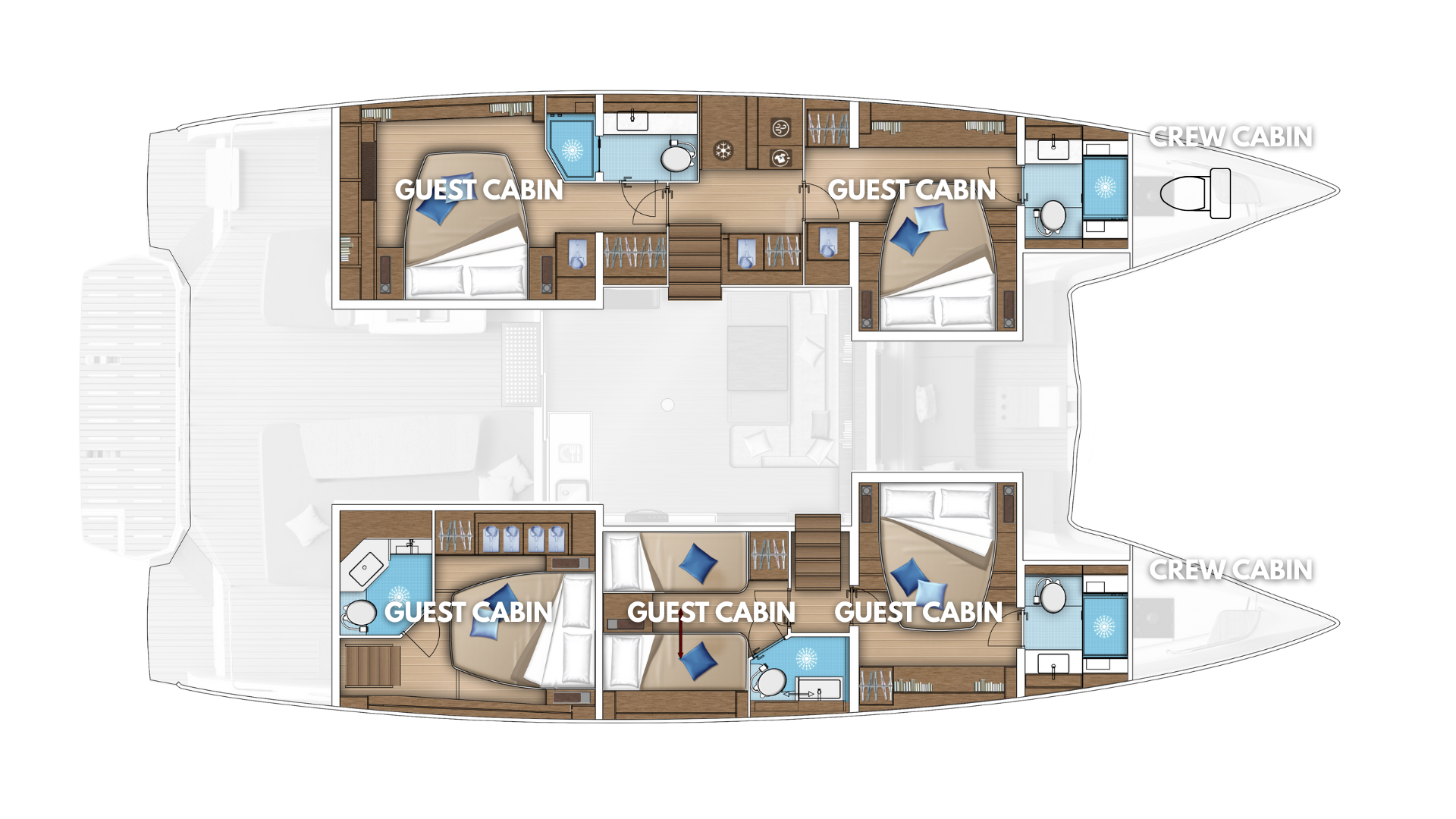 Catamaran hire in Kaštela - Lagoon Lagoon 55