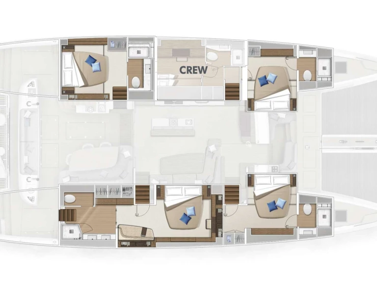 Catamaran hire in Kaštela - Lagoon Lagoon Sixty 5