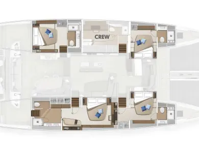 Catamaran hire in Kaštela - Lagoon Lagoon Sixty 5