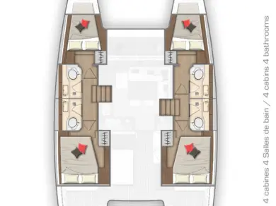 Hire Catamaran Lagoon with a boat licence
