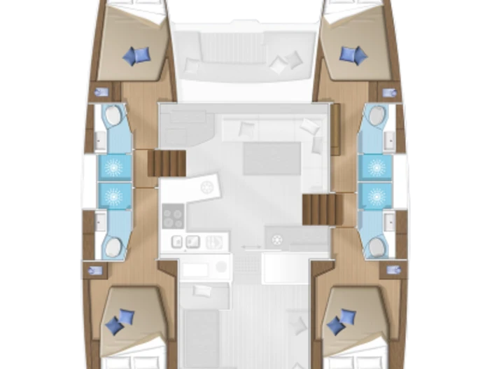 Catamaran hire in Mykonos (Island) - Lagoon Lagoon 450 F