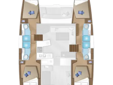 Catamaran hire in Mykonos (Island) - Lagoon Lagoon 450 F