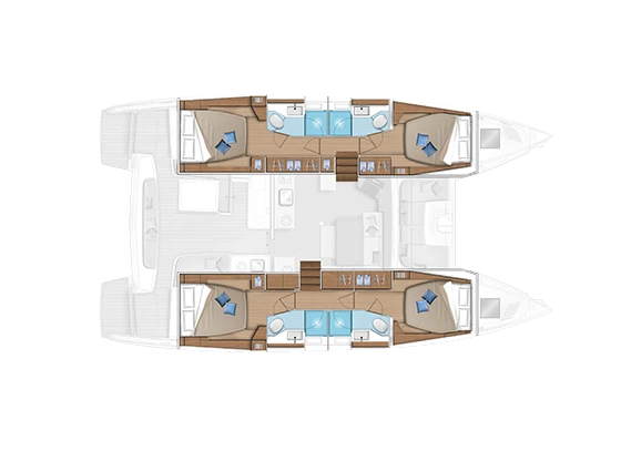 Lagoon Lagoon 46 charter bareboat or skippered in  Alimos