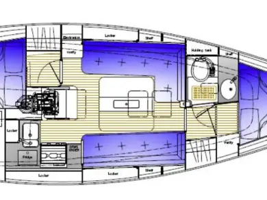 Kavi Yacht Kavi 9 charter bareboat or skippered in  Pula